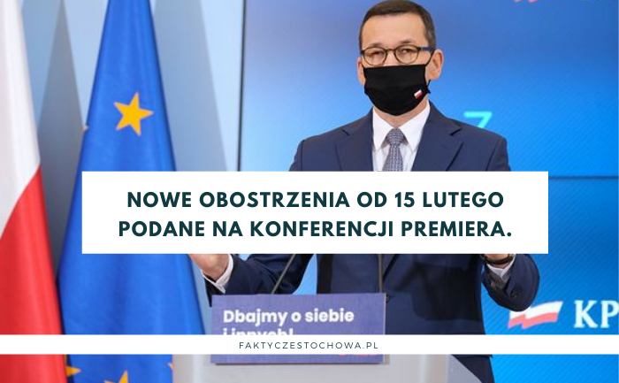 Nowe obostrzenia od 15 lutego