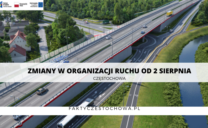 ZMIANY W ORGANIZACJI RUCHU OD 2 SIERPNIA ZMIANY W ORGANIZACJI RUCHU OD 2 SIERPNIA